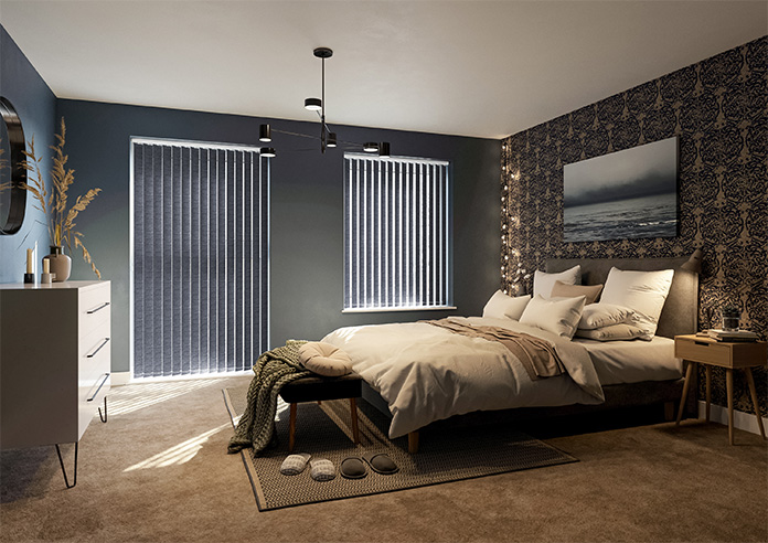 Torquay, Deep Blue - Vertical Blind - Image 7